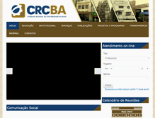 Tablet Screenshot of crcba.org.br